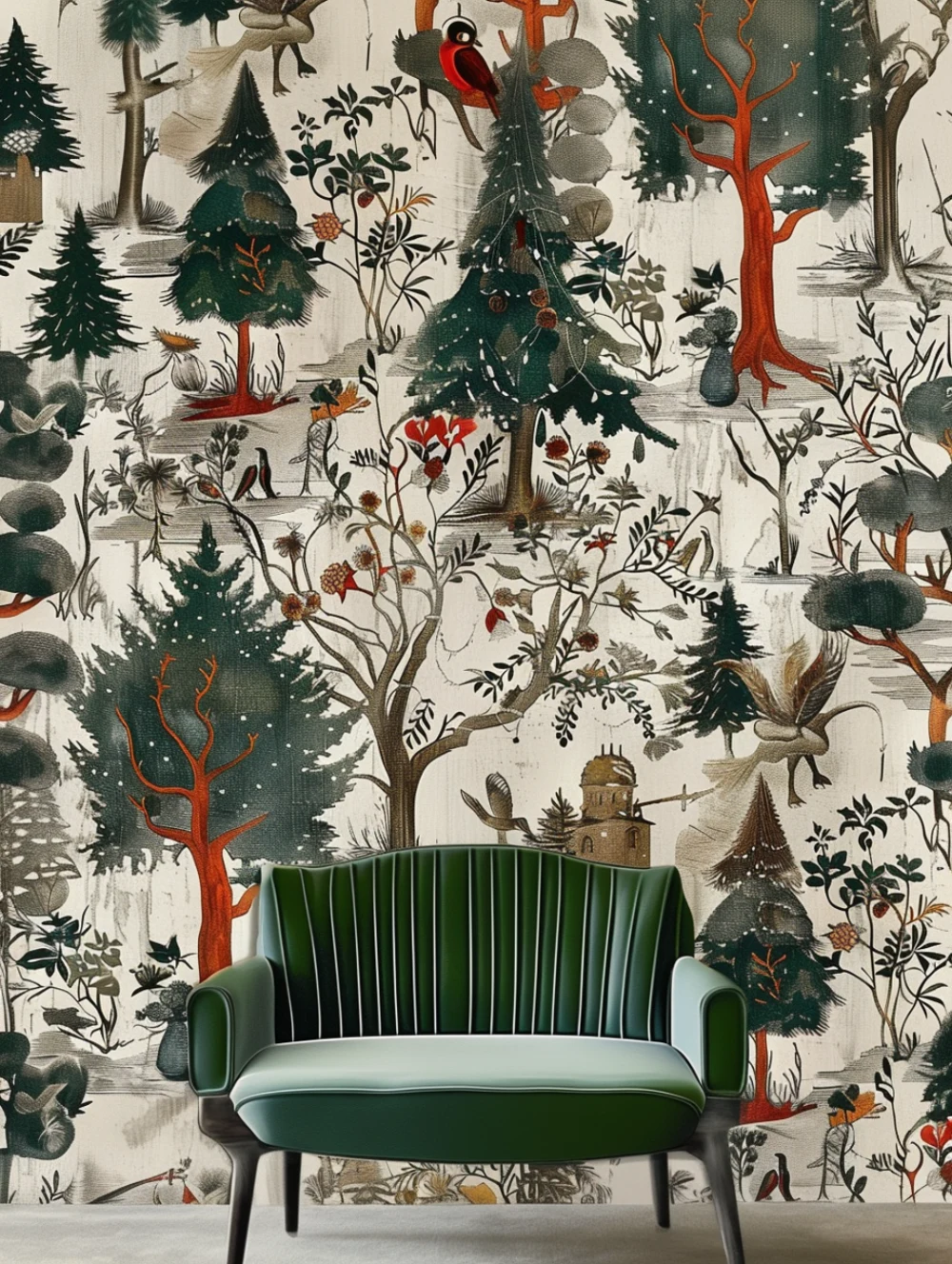 Einfühlung wallpaper installed in a room