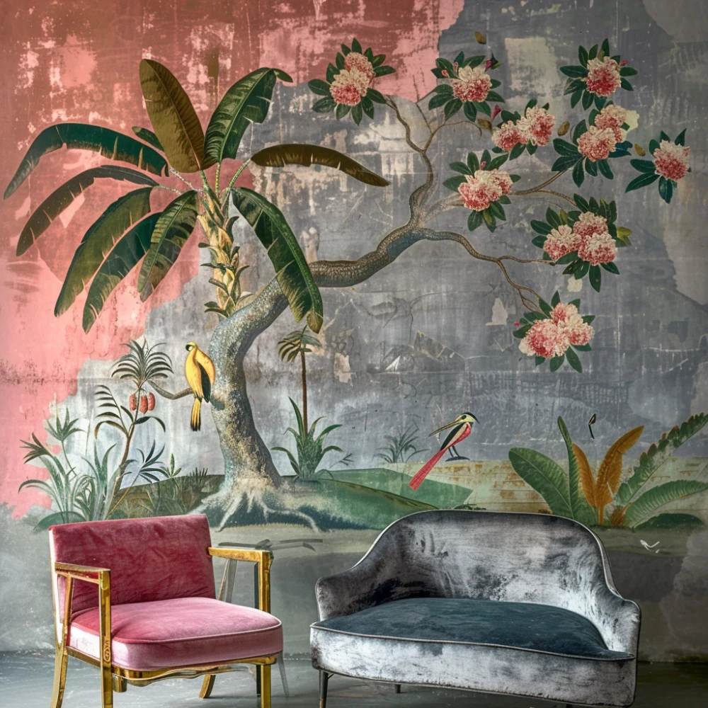 Einfühlung wallpaper installed in a room