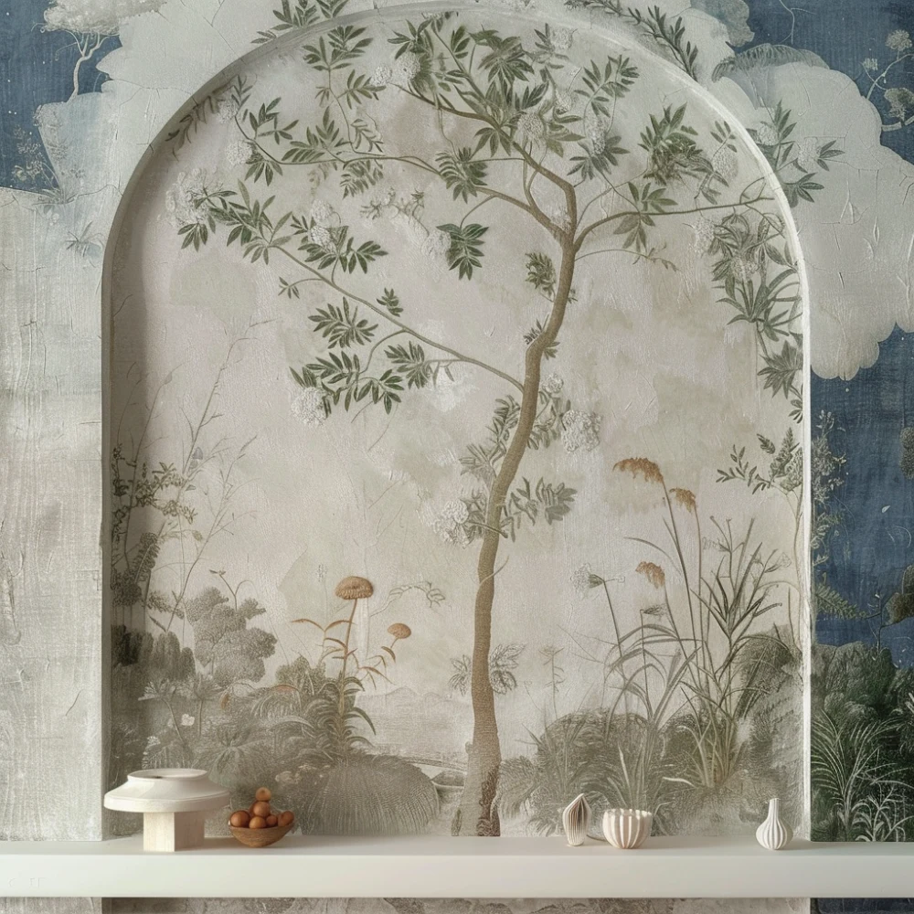 Einfühlung wallpaper installed in a room