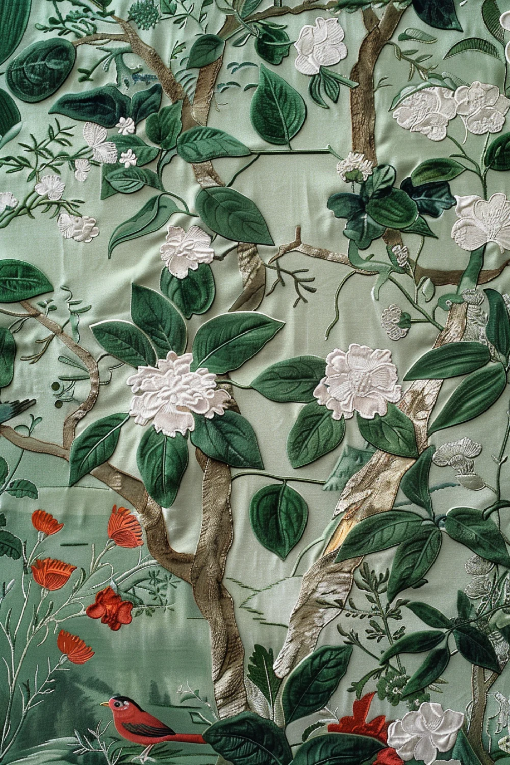 Einfühlung wallpaper installed in a room